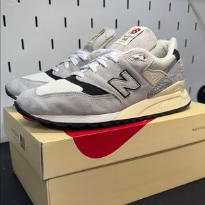 New Balance 998 Gray/white/black USA